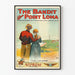 Poster vintage "The Bandit of Point Loma" western americano