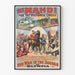 Poster vintage militare The Mahdi la guerra in Sudan