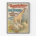 Poster vintage Circo Barnum & Bailey Giraffa Bambino Bumberno