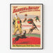 Poster vintage Barnum & Bailey - Cani che giocano a calcio