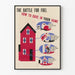 Poster vintage risparmio energetico per la casa