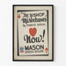 Poster vintage 'The Bishop Misbehaves' per decorazione murale