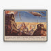Poster vintage avanzato Scintilla dell'esercito britannico in Nord Africa — quadro incorniciato alla parete