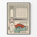 Poster vintage The Century per settembre con illustrazione Art Nouveau