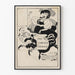 Poster vintage The Chicago Herald in bianco e nero