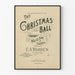 Poster vintage palla di Natale partizione musicale