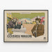 Poster vintage western Il carro coperto — quadro incorniciato alla parete