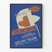 Poster vintage teatro The Dictator di Richard Harding Davis