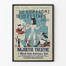 Poster vintage teatro Le nuove vesti dell'imperatore
