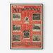 Poster vintage The Famous Newmann Hypnotist et Lecteur de Pensée