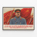 Poster di propaganda sovietica 'Il Grande Stalin' con ritratto militare — quadro incorniciato alla parete