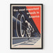 Poster vintage "Le ruote più importanti in America" decorazione murale ferroviaria