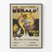 Poster vintage The New York Sunday Herald 1 marzo