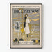 Poster vintage The Only Way per decorazione murale