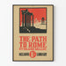 Poster vintage The Path to Rome di Hilaire Belloc