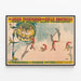 Poster vintage degli acrobati aerei dei fratelli Potters — quadro incorniciato alla parete