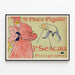 Poster vintage Place Pigalle Fotografo P. Sescau — quadro incorniciato alla parete