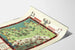 Poster Mappa Vintage della Ferrovia The Rail Way Map