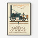 Poster vintage La Fusée de Stephenson al Museum of Science