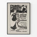 Poster vintage L'Ombra di un Crimine - Illustrazione in bianco e nero