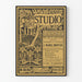 Poster vintage The Studio - rivista d'arte illustrata