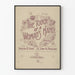 Poster vintage Il tocco della mano di una donna