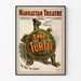 Poster vintage teatro Manhattan The Turtle