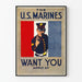 Poster di reclutamento dei Marines statunitensi vintage