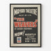 Poster Teatro Vintage The Weavers - Teatro Mayan