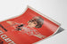 Poster vintage The Web of Desire con ritratto femminile e ragnatele