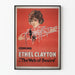 Poster vintage The Web of Desire con ritratto femminile e ragnatele