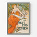 Poster vintage The West End Review di Alfons Mucha