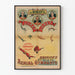 Poster vintage di acrobati aerei Loret Loret