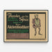 Poster vintage teatro tedesco Der Aktienbudiker — quadro incorniciato alla parete