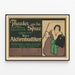 Poster Teatro An der Spree Der Aktienbudiker Marie Grimm come zia Flora — quadro incorniciato alla parete