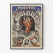 Poster teatrale vintage Teatro A. Delille - La Principessa Félicie & L'Uomo Mutilato