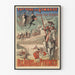 Poster vintage Teatro Dix Jours aux Pyrénées