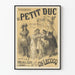 Poster vintage opera comica Le Petit Duc Teatro della Rinascita