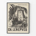 Poster vintage cinema Le Florentin Opéra Comique 3 atti