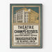 Poster vintage Teatro degli Champs-Élysées Avenue Montaigne