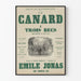 Poster Teatro Le Canard à Trois Becs - Opera-Buffa in 3 Atti