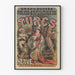 Poster vintage teatro I Turchi delle Folies Drammatiche