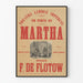Poster murale vintage Teatro Lyrique Imperiale Martha