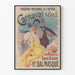 Poster Carnevale 1892 Teatro Nazionale dell'Opera - Ballo Mascherato