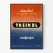 Poster vintage THEINOL stimolante e analgesico