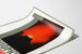 Poster vintage Thiophyl Furonculoze vulcano rosso e nero