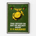 Poster decorazione murale Emblema militare dei Marines statunitensi