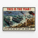 Poster di Propaganda Militare - Questo è l'Anno — quadro incorniciato alla parete