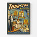 Poster del mago Thurston - Spettacolo di magia vintage