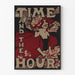 Poster vintage Time and The Hour in stile Art Nouveau